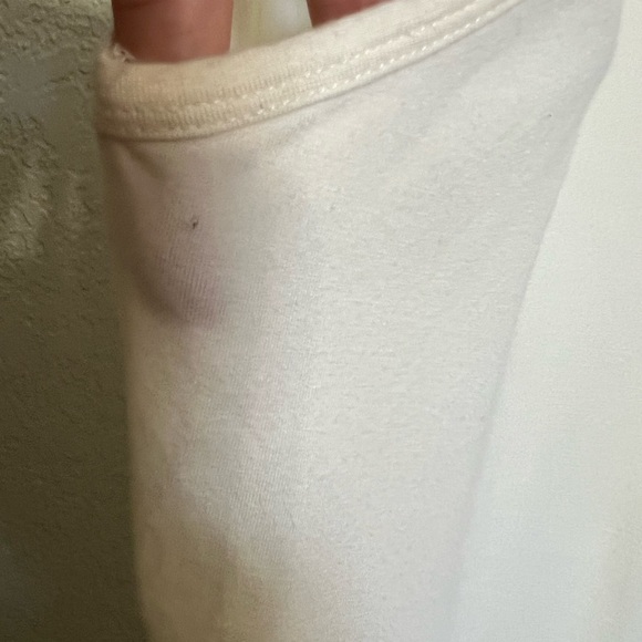 Basil & Maude by Anthropologie Ivory Tank Top with Sequin Trim - Picture 11 of 11